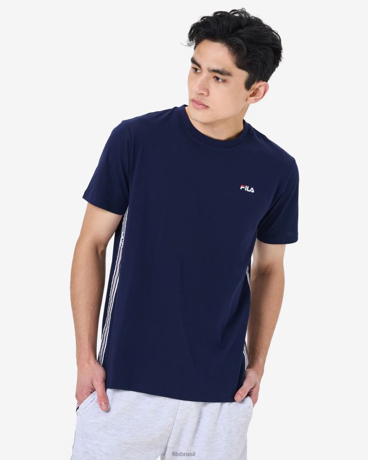 nova marinha FILA camiseta elias masculina nova fila azul HXJFD2585