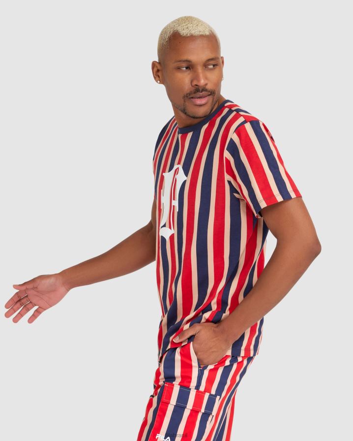 nova marinha FILA camiseta fila jett masculina HXJFD2389