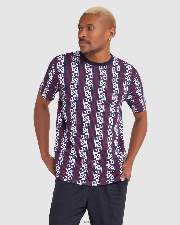 nova marinha FILA camiseta harrison fila masculina HXJFD2370