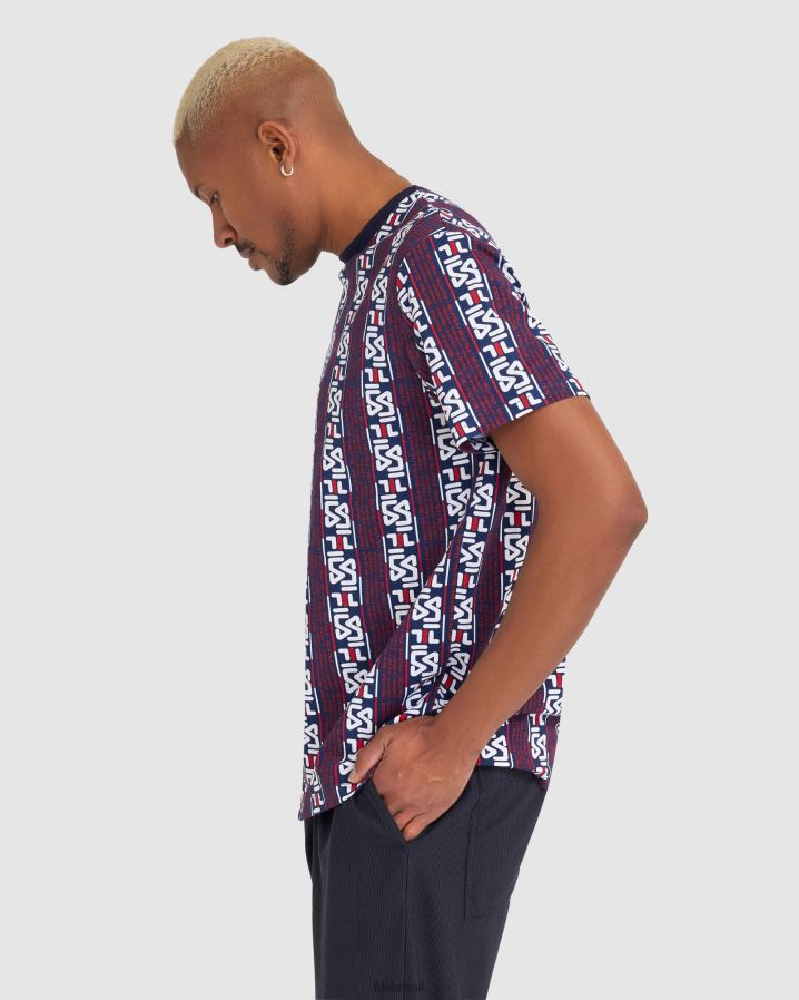 nova marinha FILA camiseta harrison fila masculina HXJFD2370