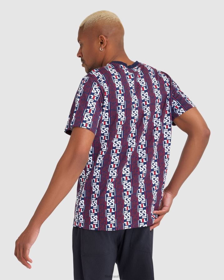 nova marinha FILA camiseta harrison fila masculina HXJFD2370