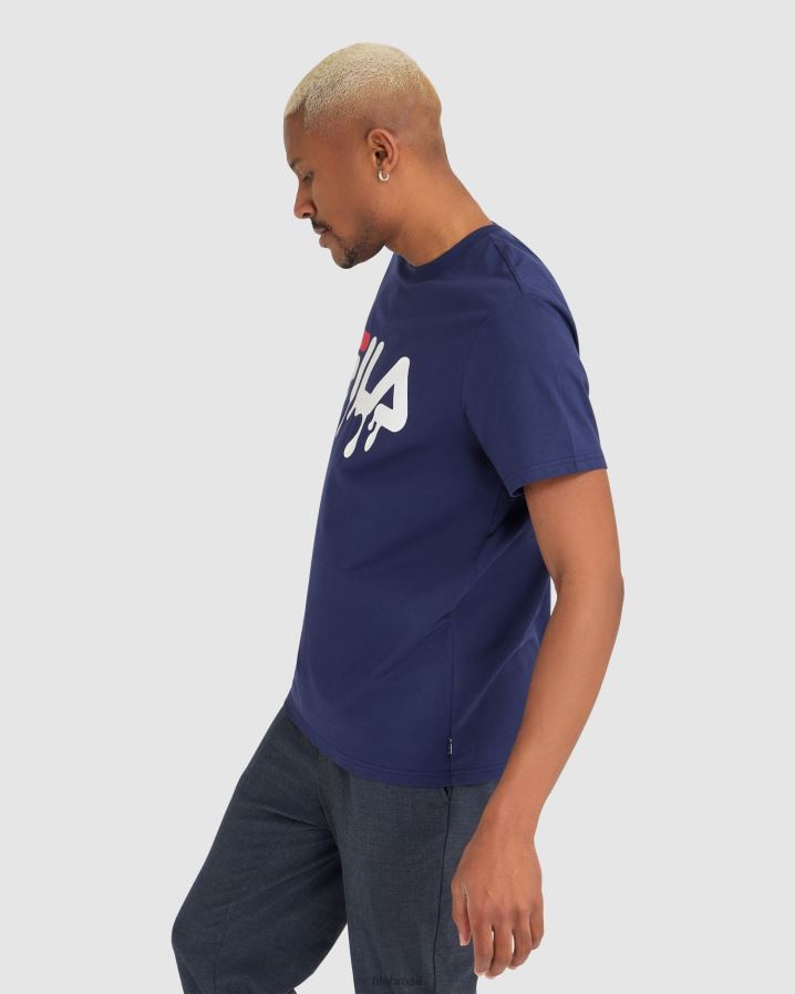 nova marinha FILA camiseta matthew masculina fila new navy HXJFD2402