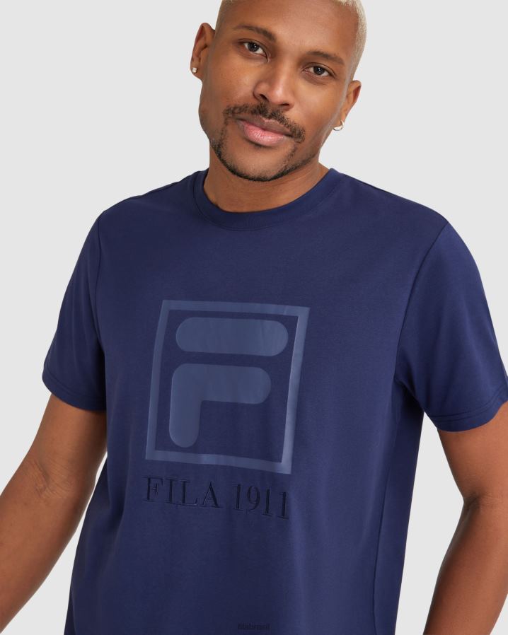 nova marinha FILA camiseta sahand fila masculina HXJFD2400