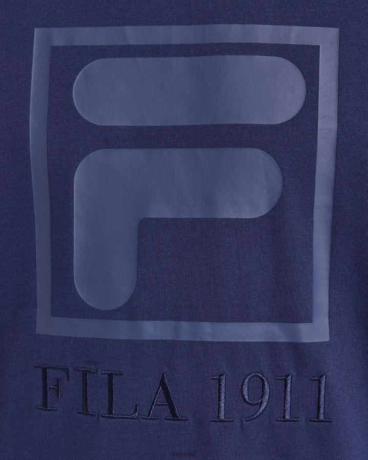nova marinha FILA camiseta sahand fila masculina HXJFD2400