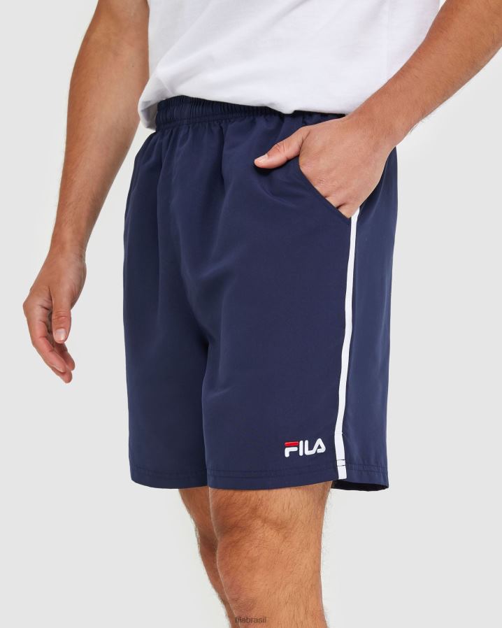 nova marinha FILA novo short de microfibra masculino clássico azul marinho fila HXJFD2460