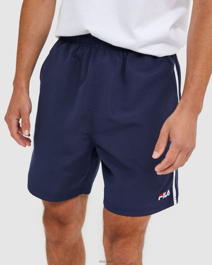 nova marinha FILA novo short de microfibra masculino clássico azul marinho fila HXJFD2460