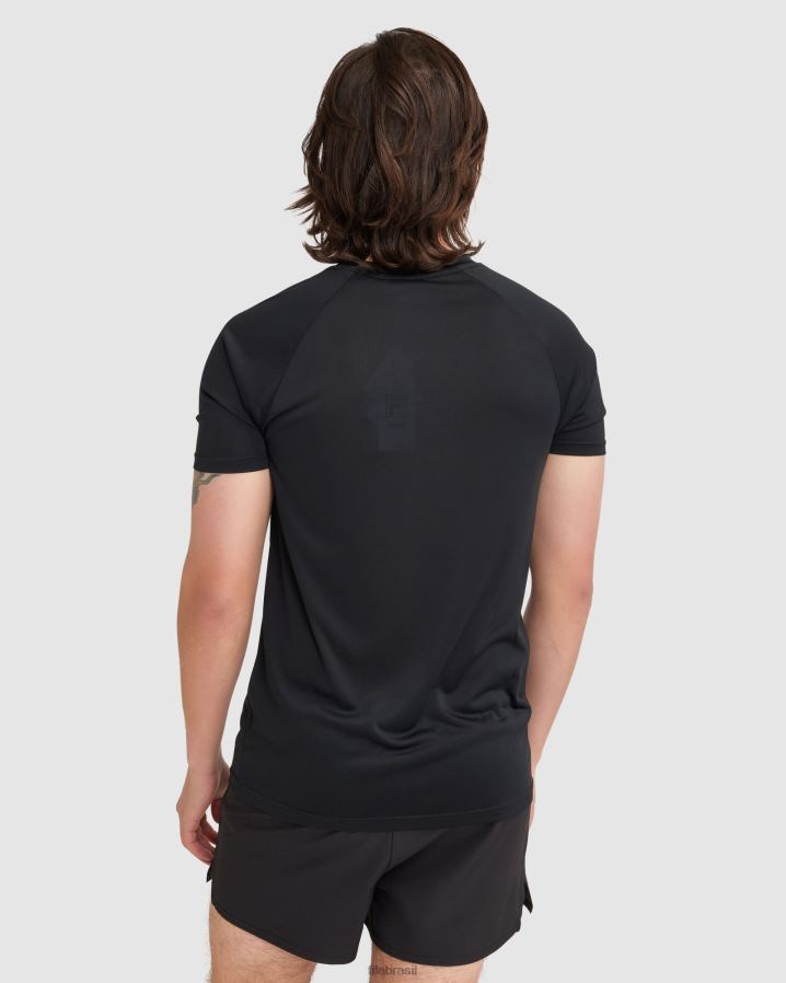 preto FILA camiseta fila caleb qdry masculina preta HXJFD2408