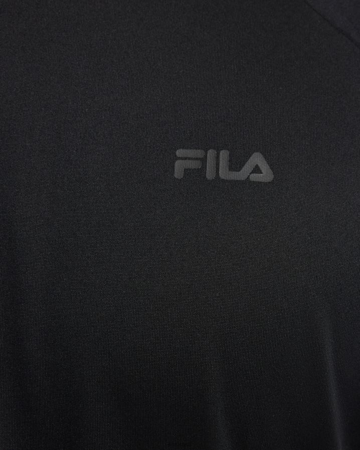 preto FILA camiseta fila caleb qdry masculina preta HXJFD2408