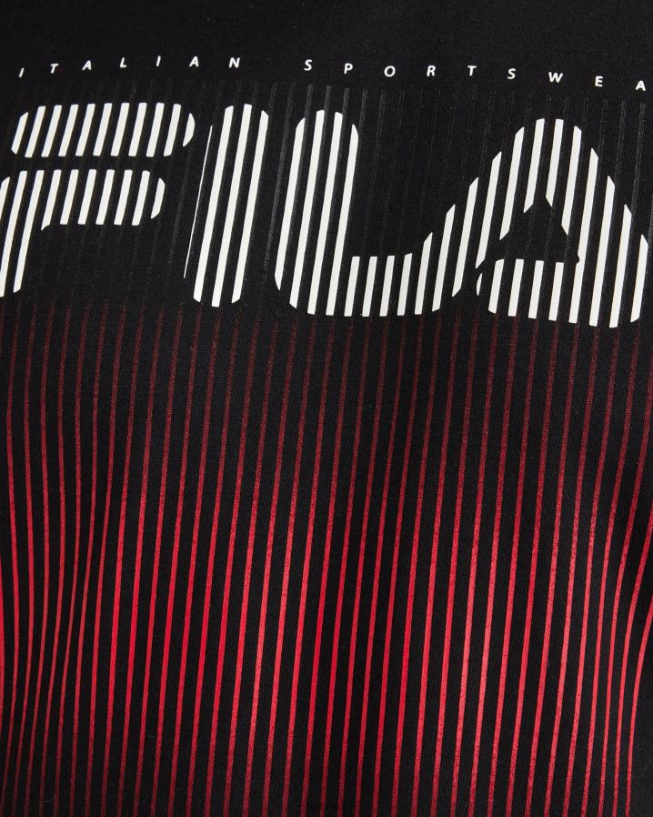 preto FILA camiseta fila cedrick masculina preta HXJFD2325