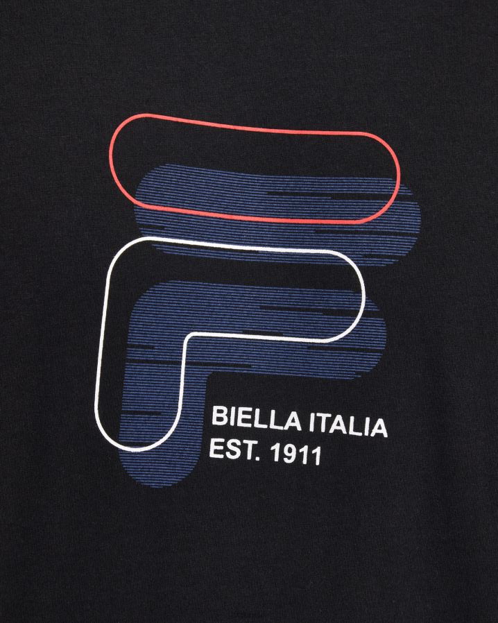 preto FILA camiseta fila lennox masculina preta HXJFD2364