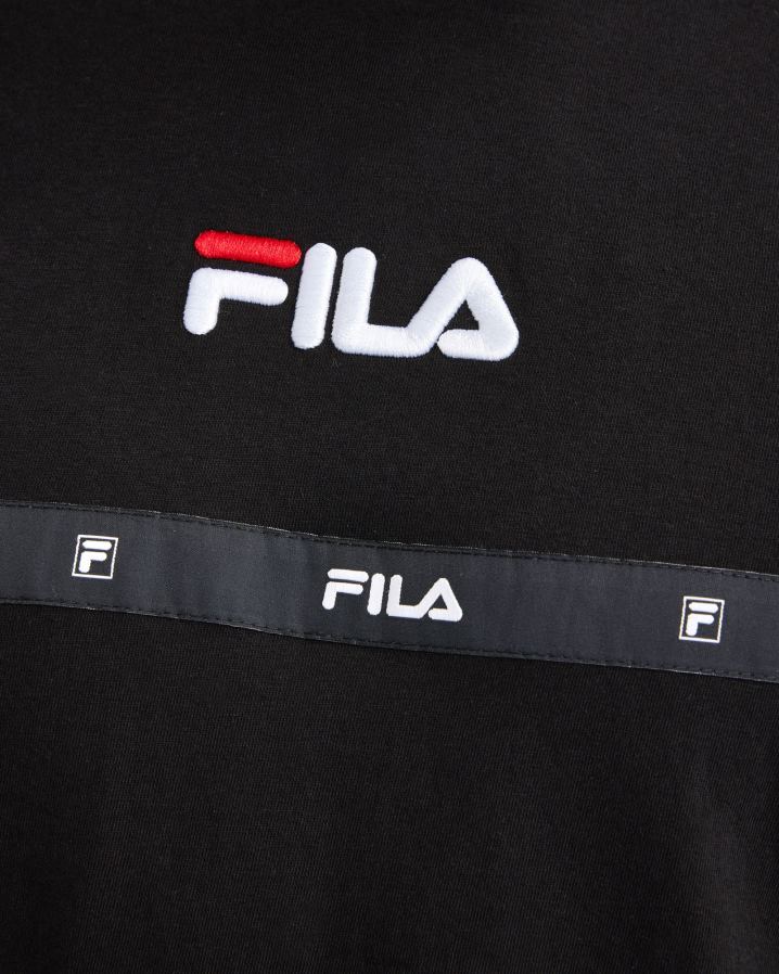 preto FILA camiseta fila masculina preta HXJFD2320