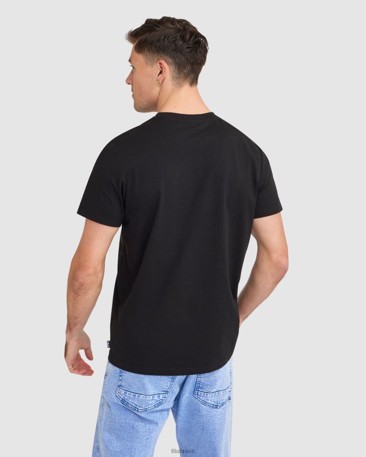 preto FILA camiseta fila masculina preta HXJFD2406