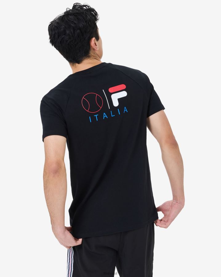 preto FILA camiseta fila masculina preta HXJFD2529