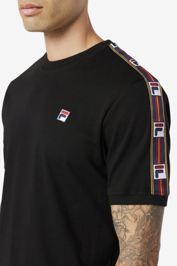 preto FILA camiseta fila oliver preta HXJFD296