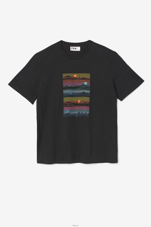 preto FILA camiseta fila preta HXJFD240