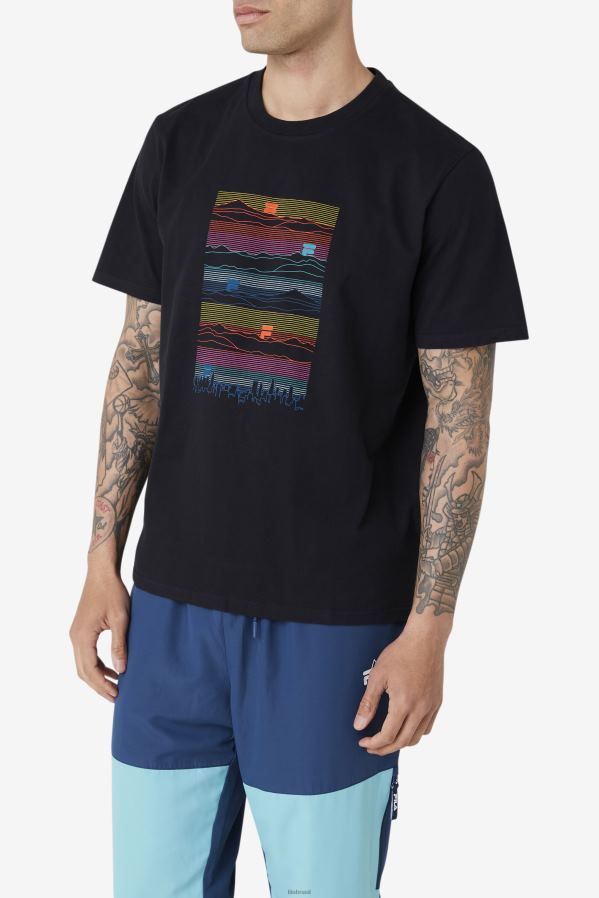 preto FILA camiseta fila preta HXJFD240