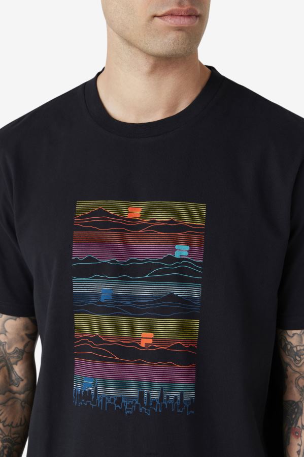 preto FILA camiseta fila preta HXJFD240