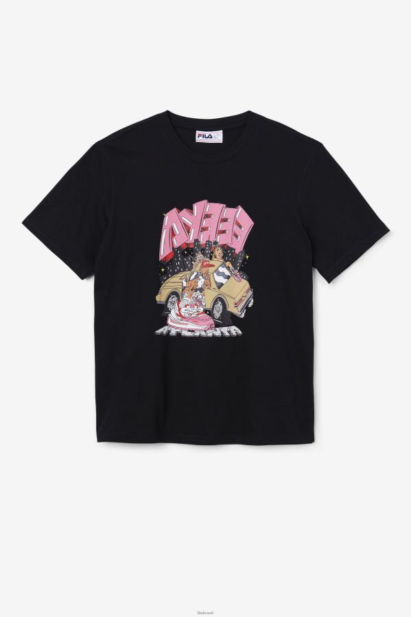 preto FILA camiseta fila preta HXJFD358