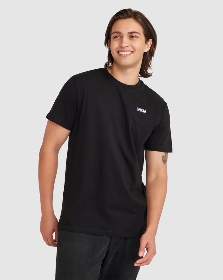 preto FILA camiseta fila preta masculina HXJFD2417
