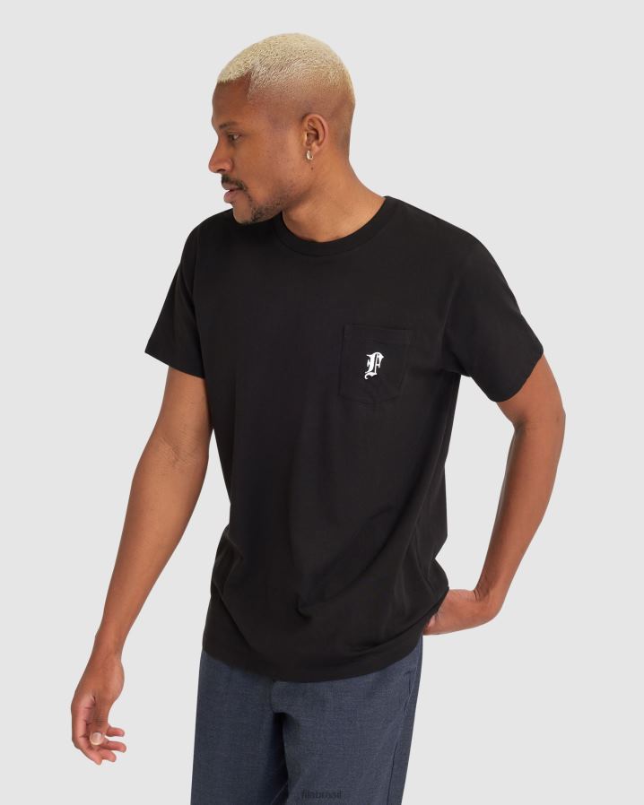 preto FILA camiseta fila raven masculina preta HXJFD2359