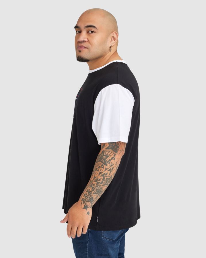 preto FILA camiseta masculina plus lennox fila preta HXJFD2363