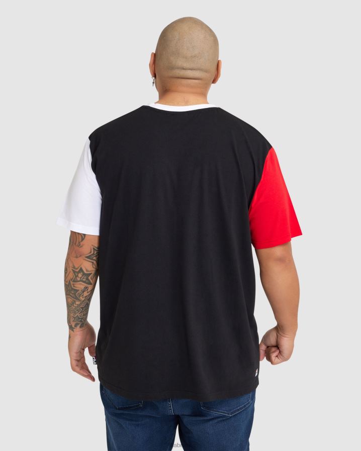 preto FILA camiseta masculina plus lennox fila preta HXJFD2363