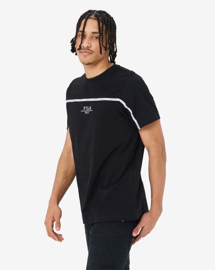 preto FILA camiseta urbana unissex fila preta HXJFD2543
