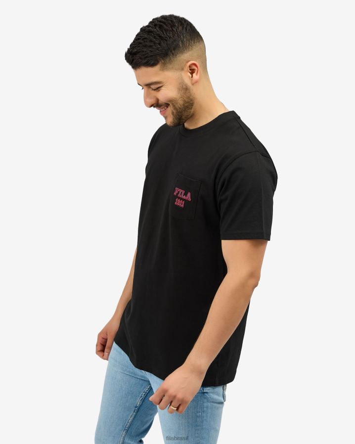 preto FILA fila antonio camiseta preta HXJFD2557