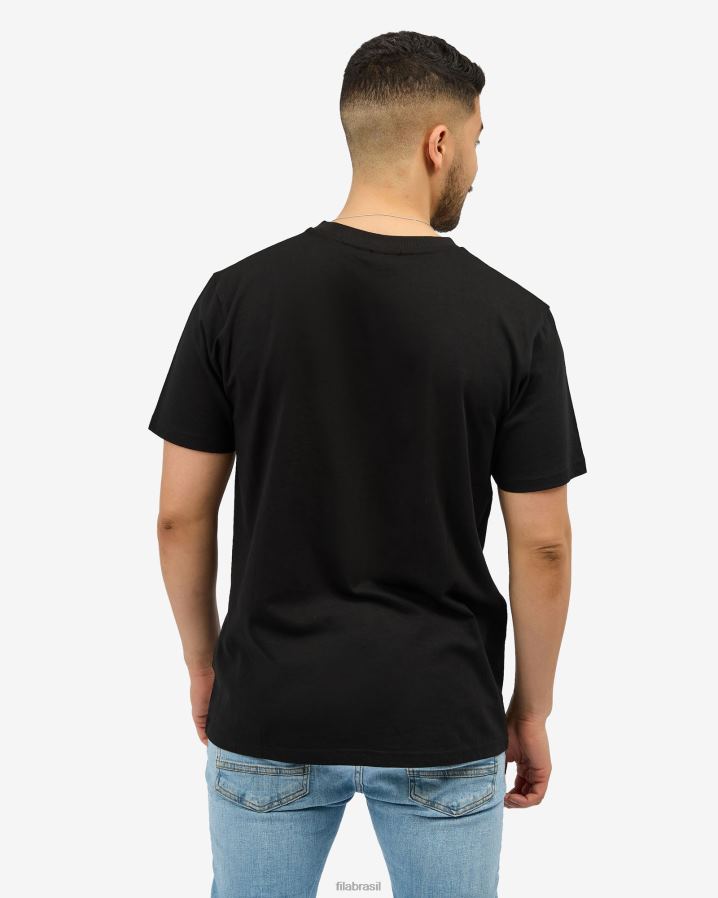 preto FILA fila antonio camiseta preta HXJFD2557