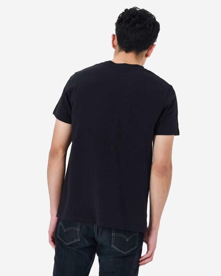 preto FILA fila fila men's Heritage Badge 2.0 Tee Black HXJFD2581