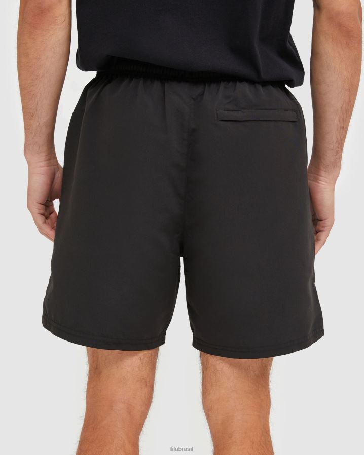 preto FILA short de microfibra masculino fila classic preto HXJFD2457