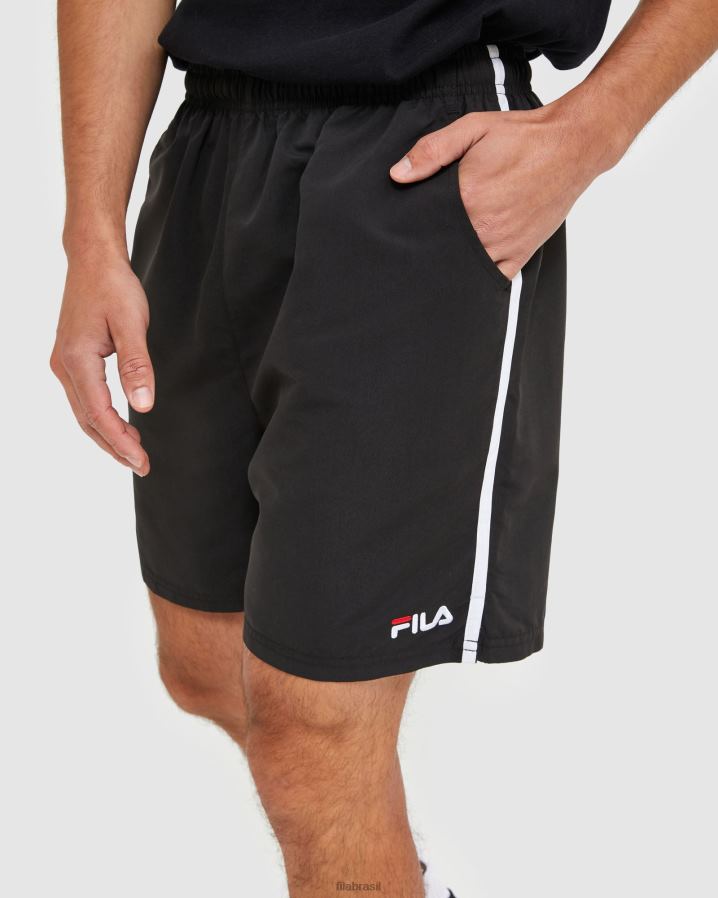 preto FILA short de microfibra masculino fila classic preto HXJFD2457