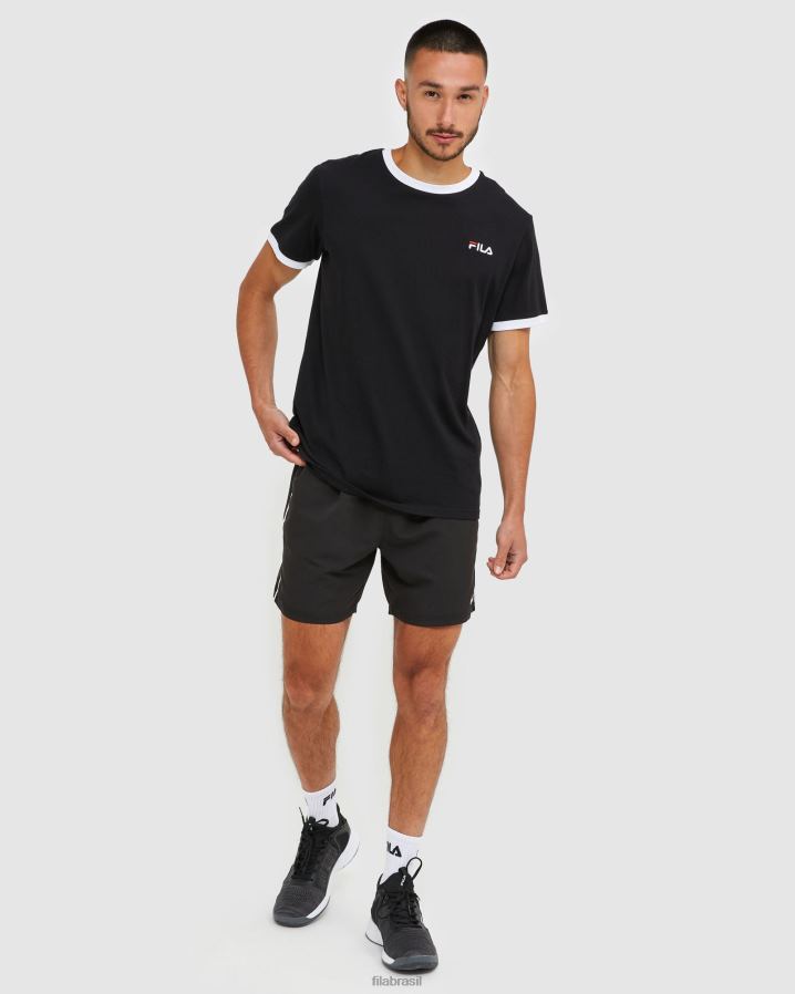 preto FILA short de microfibra masculino fila classic preto HXJFD2457
