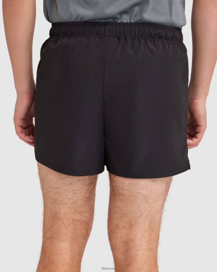 preto FILA short fila caleb run masculino preto HXJFD2420