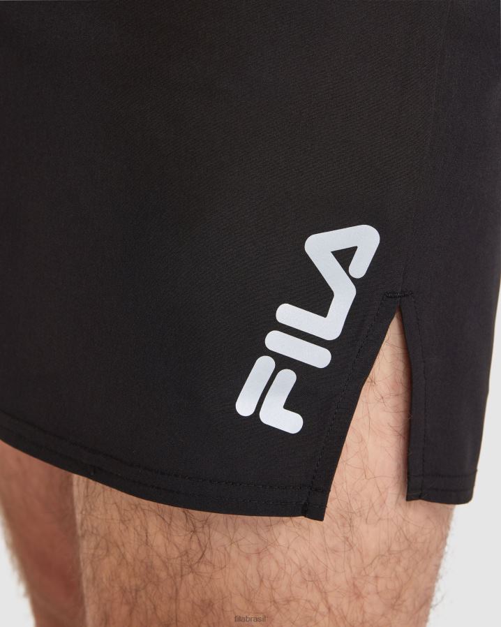 preto FILA short fila caleb run masculino preto HXJFD2420