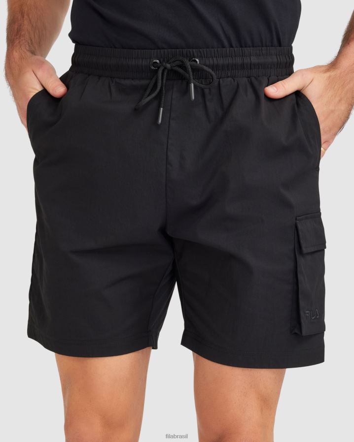 preto FILA short fila masculino preto HXJFD2338
