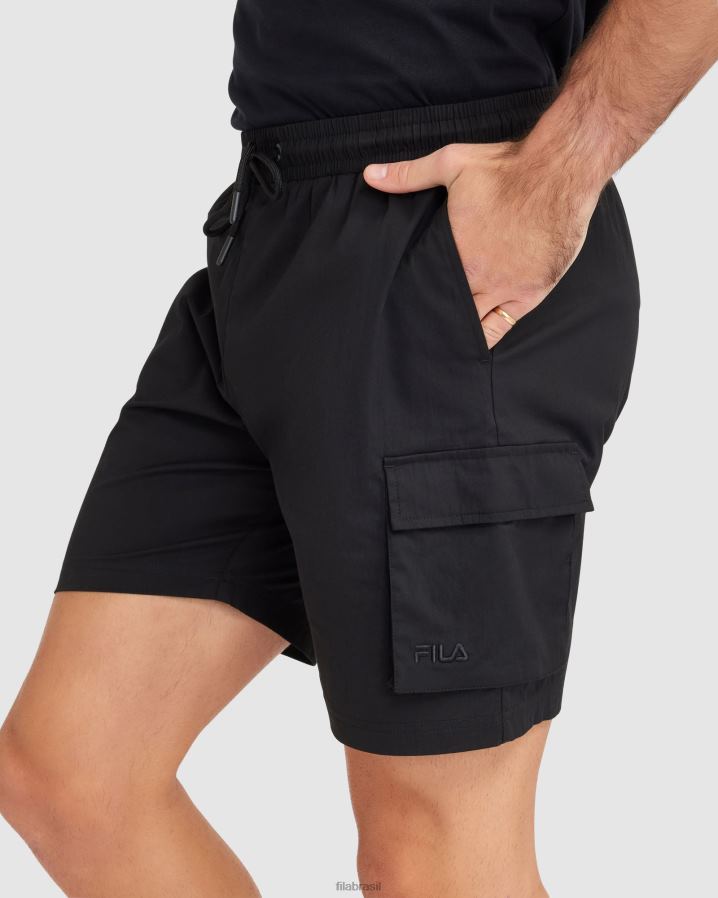 preto FILA short fila masculino preto HXJFD2338