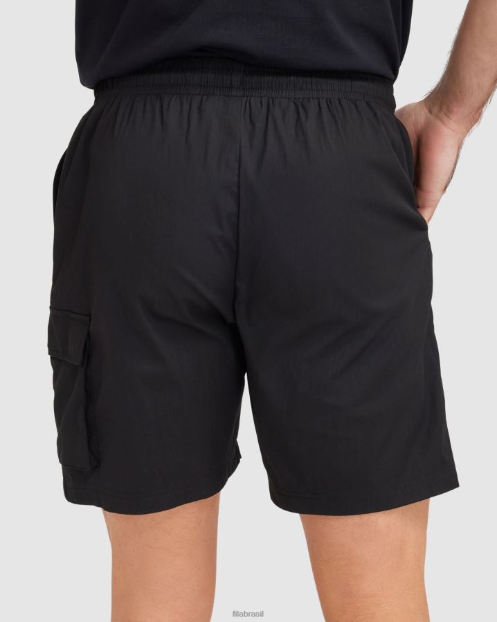 preto FILA short fila masculino preto HXJFD2338
