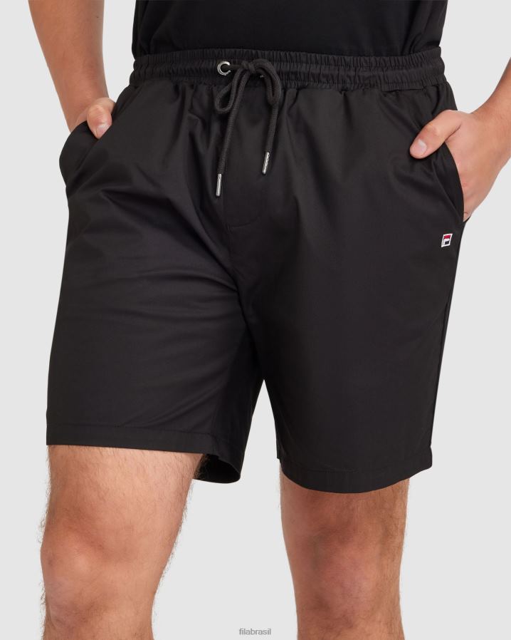 preto FILA short fila masculino preto HXJFD2362