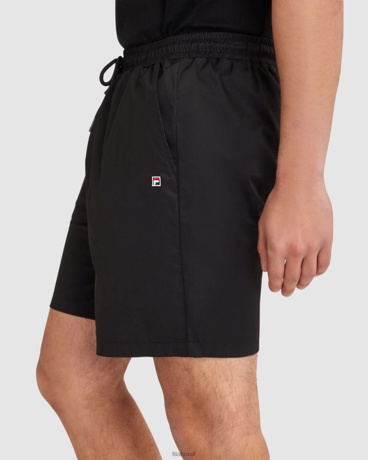 preto FILA short fila masculino preto HXJFD2362