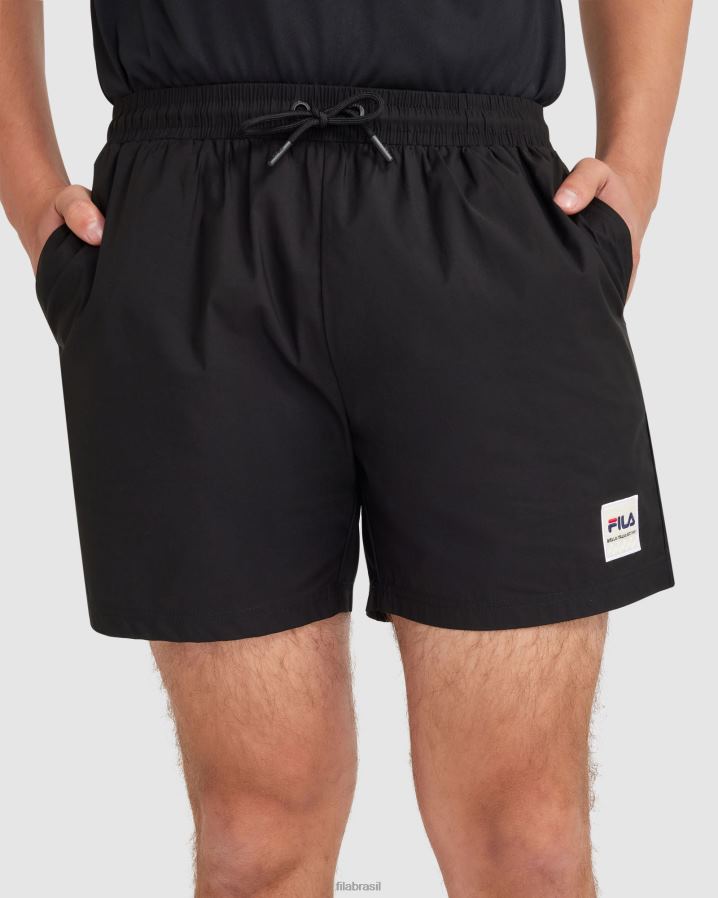 preto FILA short fila masculino preto HXJFD2397