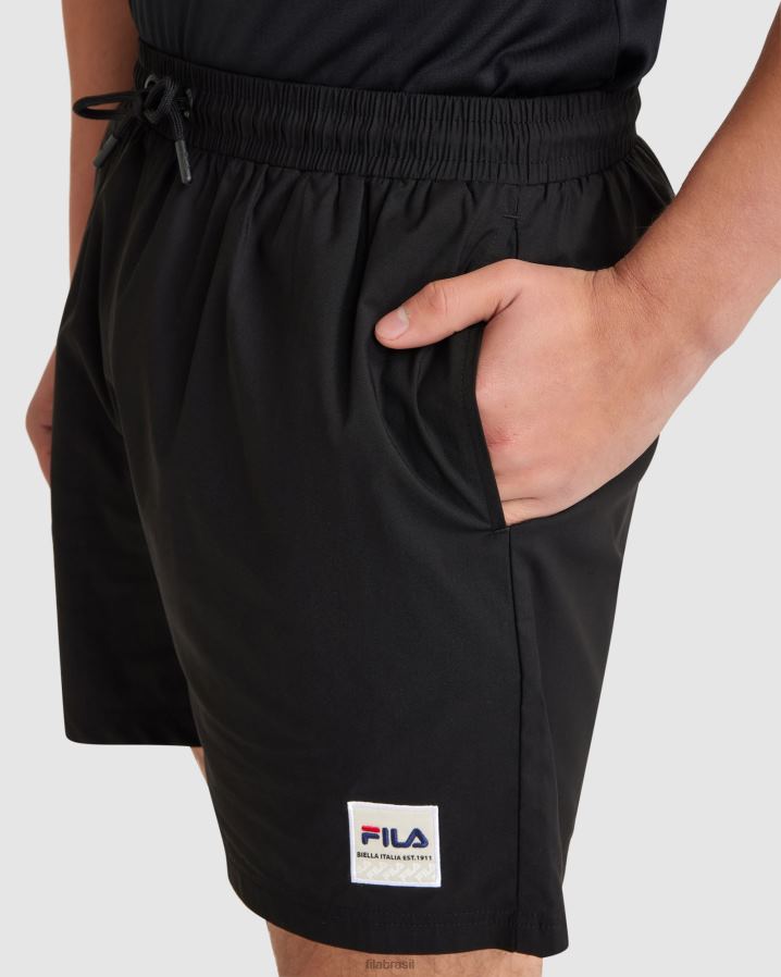 preto FILA short fila masculino preto HXJFD2397