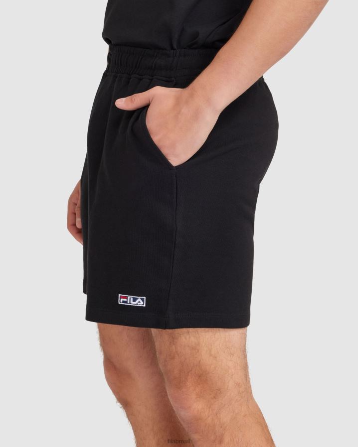 preto FILA short fila masculino preto HXJFD2419