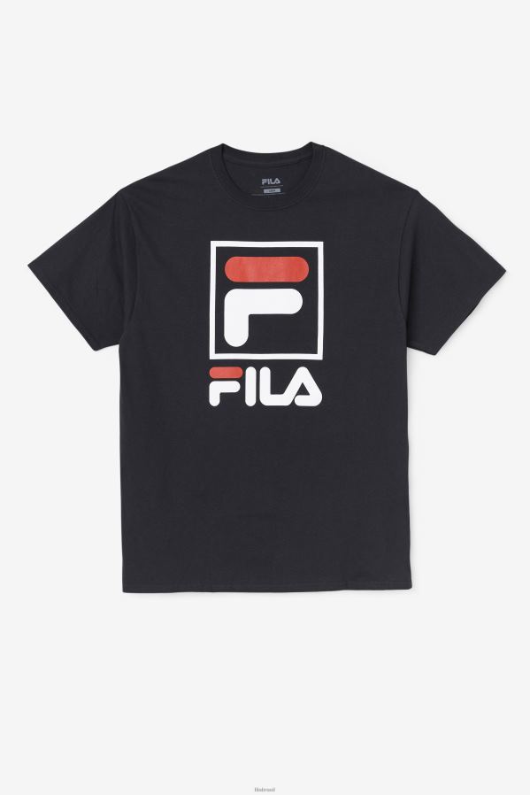 preto/branco/vermelho FILA camiseta fila preta/branca/vermelha HXJFD304
