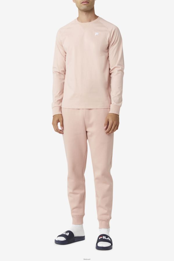 rosa FILA camiseta fila rose flynn manga longa HXJFD408