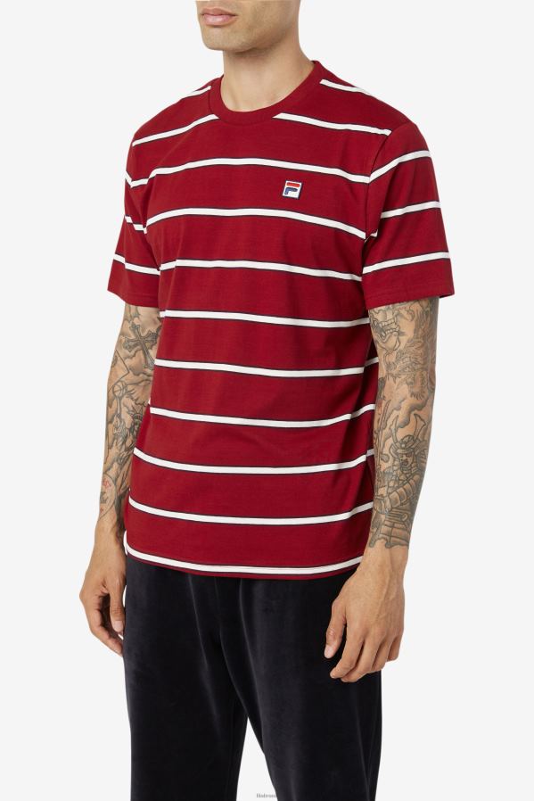 ruibarbo/branco FILA fila felix tee ruibarbo/branco HXJFD367