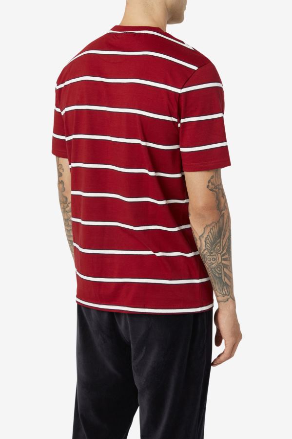 ruibarbo/branco FILA fila felix tee ruibarbo/branco HXJFD367