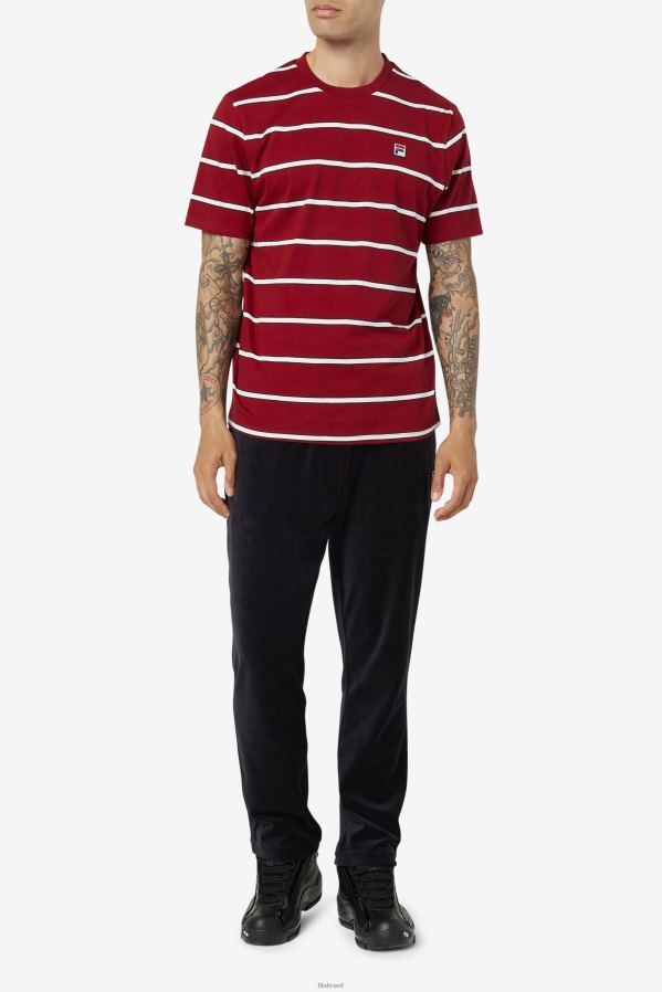 ruibarbo/branco FILA fila felix tee ruibarbo/branco HXJFD367