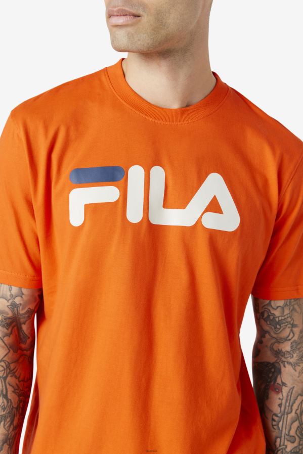 tomate cereja/pedra/marinho FILA camiseta águia masculina tomate cereja/pedra/fila marinho HXJFD329