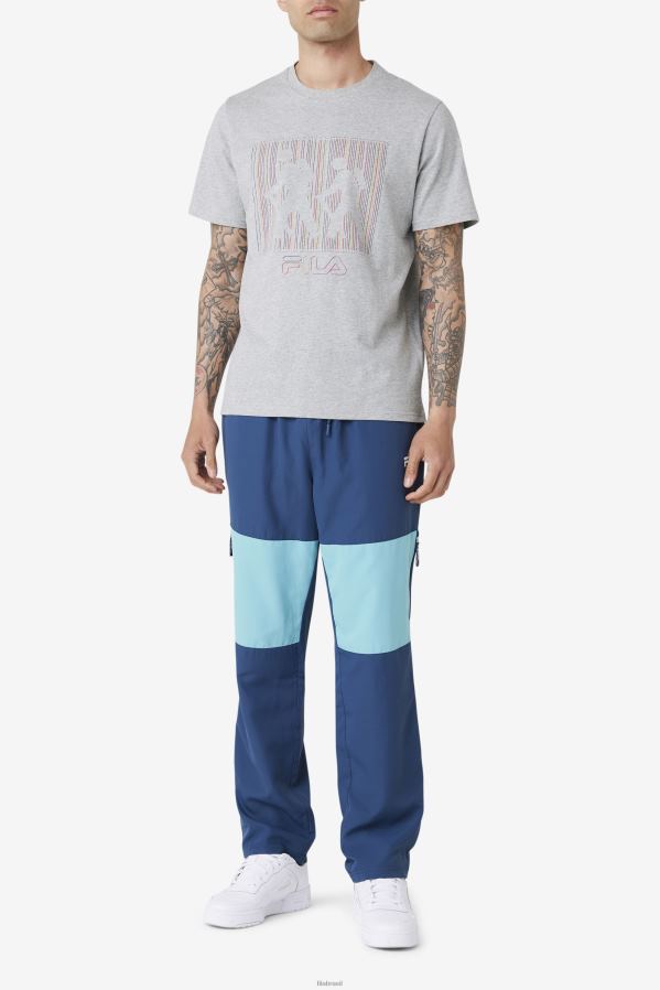 urze cinza FILA camiseta fila visuri cinza mescla HXJFD315